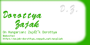 dorottya zajak business card